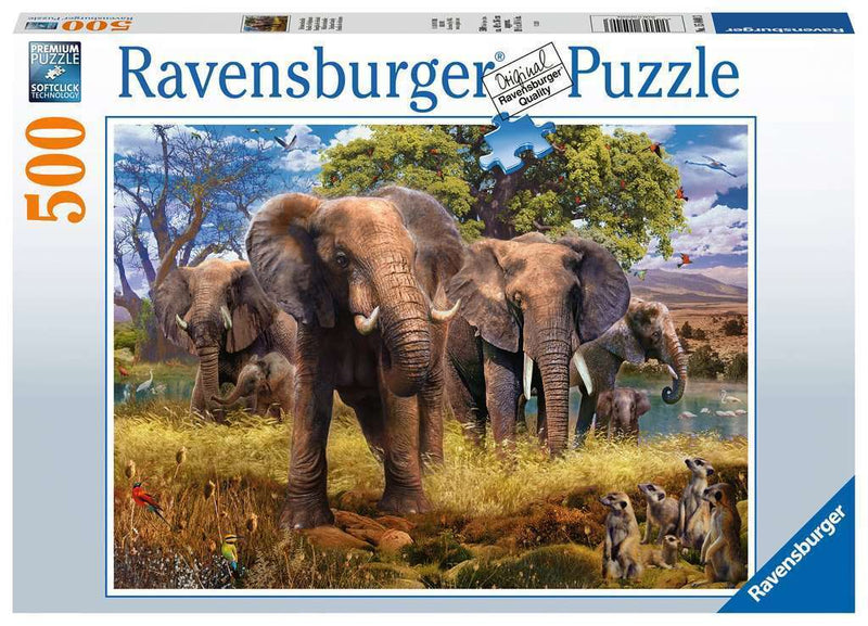 Ravensburger 500pc Elephant Family