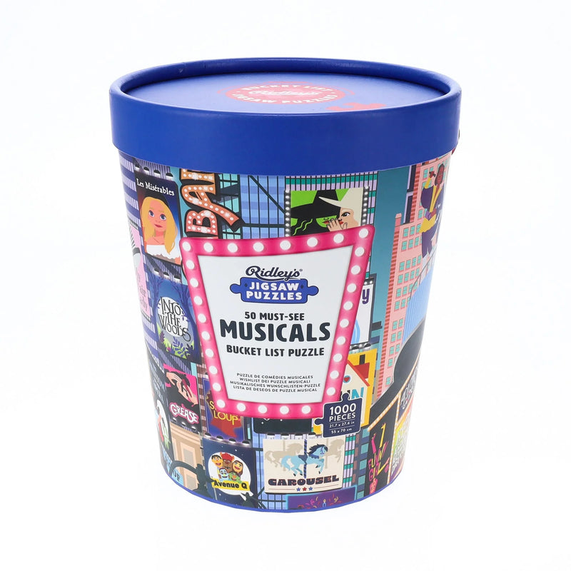 Ridleys 50 Must-See Musicals Bucket List 1000pc Puzzle