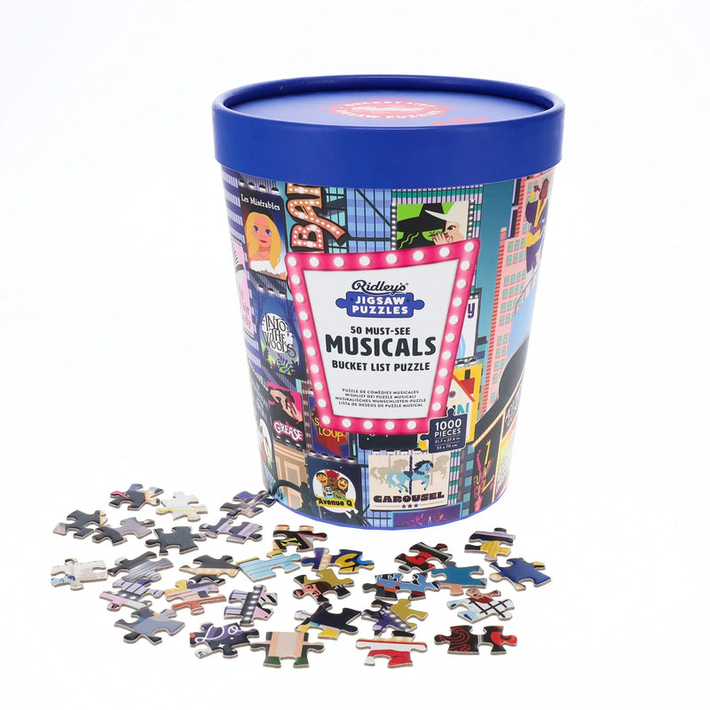 Ridleys 50 Must-See Musicals Bucket List 1000pc Puzzle