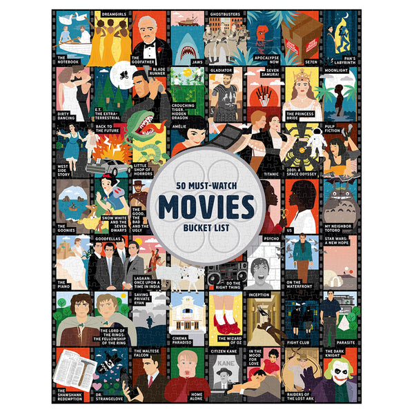 Ridleys 50 Must-See Movies Bucket List 1000pc Puzzle