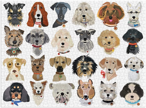 Galison 1000pc - Paper Dogs