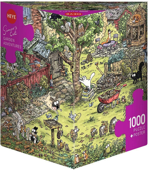 Heye 1000pc - Simon's Cat, Garden Adventures