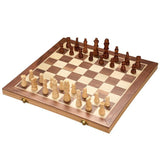 French Cut Wooden Chess Set - 40cm