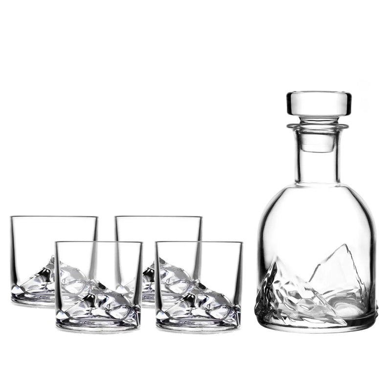 Liiton Everest Crystal Whiskey Decanter Gift Set