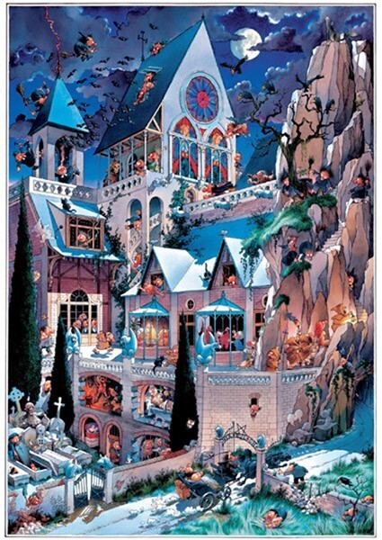 Heye 2000pc Loup, Castle of Horror