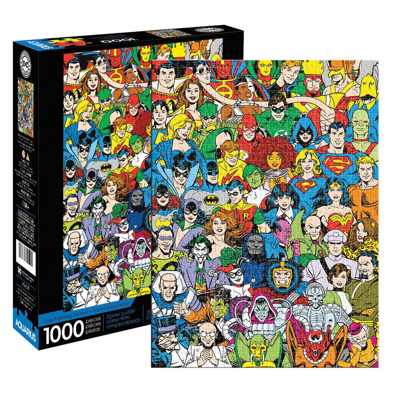 Aquarius 1000pc DC Comics Retro Cast