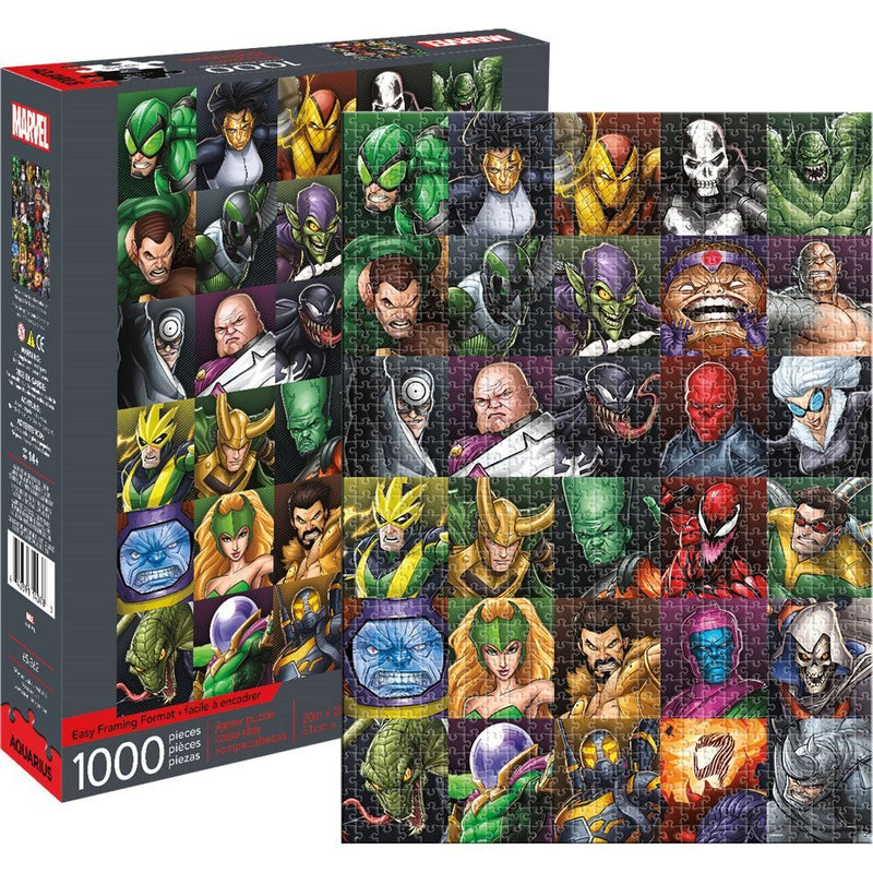 Aquarius 1000pc Marvel Villains Collage