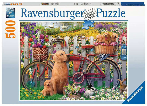 Ravensburger 500pc Cute Dogs in the Garden