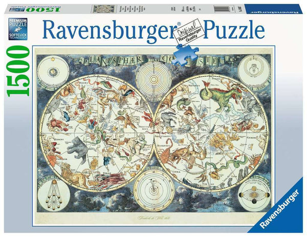 Ravensburger 1500pc World Map of Fantastic Beasts