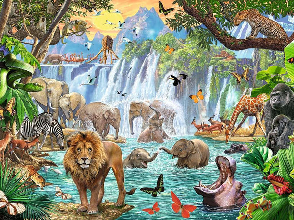 Ravensburger 1500pc Waterfall Safari