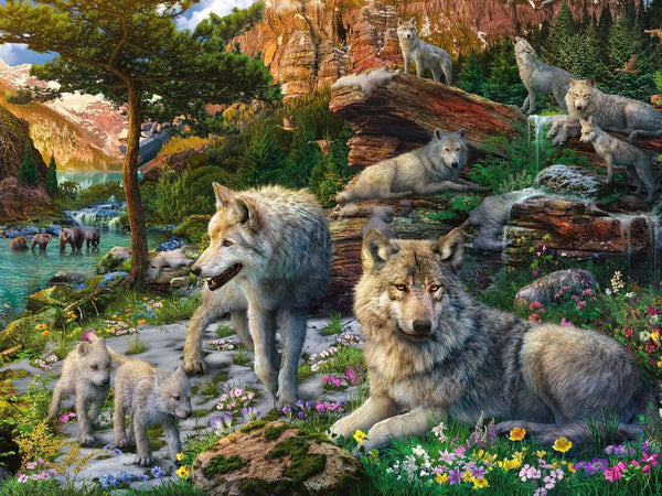 Ravensburger 1500pc Wolves in Spring