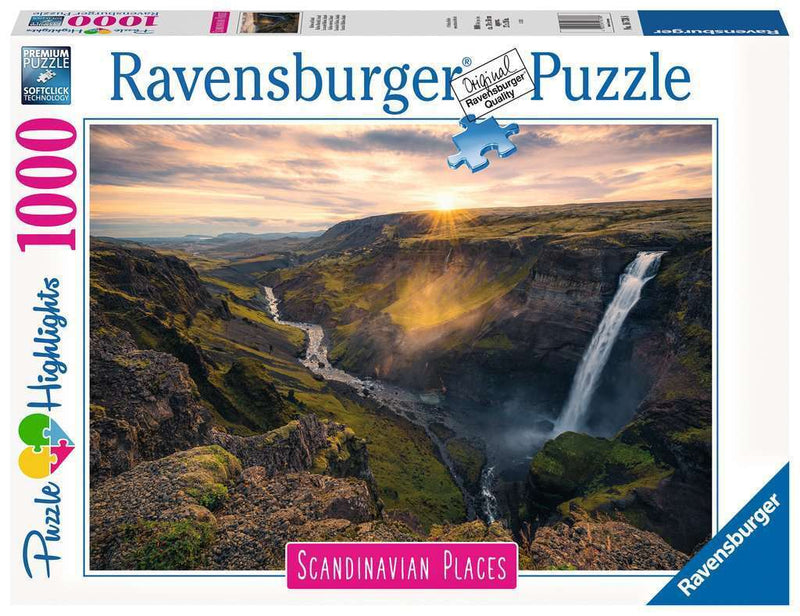 Ravensburger 1000pc Scandinavian Places Haifoss Waterfall, Iceland