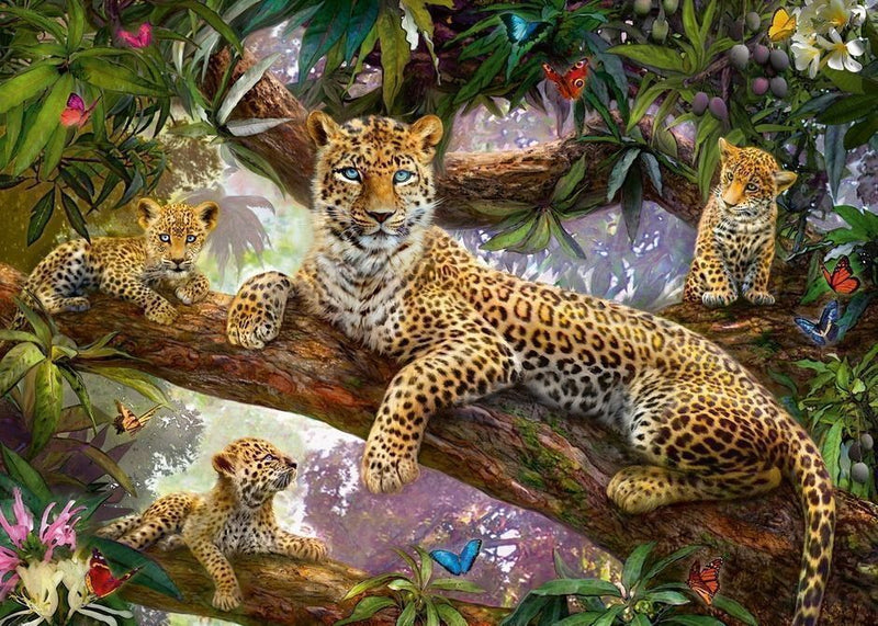 Ravensburger 1000pc Leopard Family