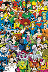Aquarius 1000pc DC Comics Retro Cast