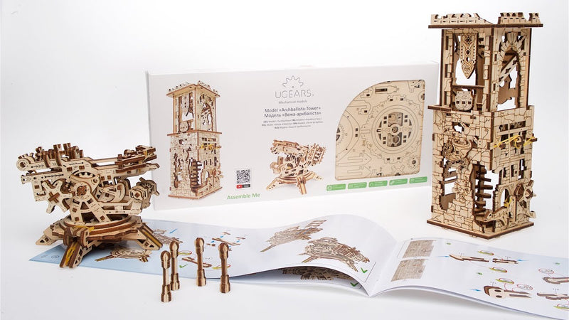 UGears Archallista Tower and Catapult