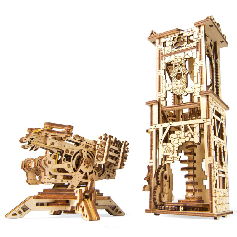 UGears Archallista Tower and Catapult